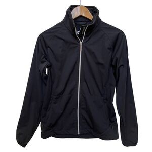 Cross Golf Sportswear Windbreaker Jacket Sweden Water Resistant Black Women’s M